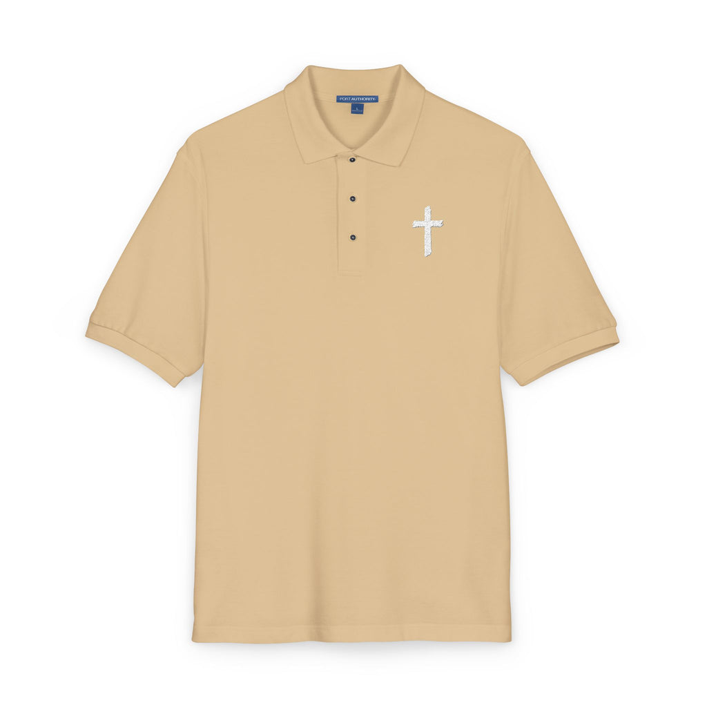 Embroidered Cross Polo Shirt