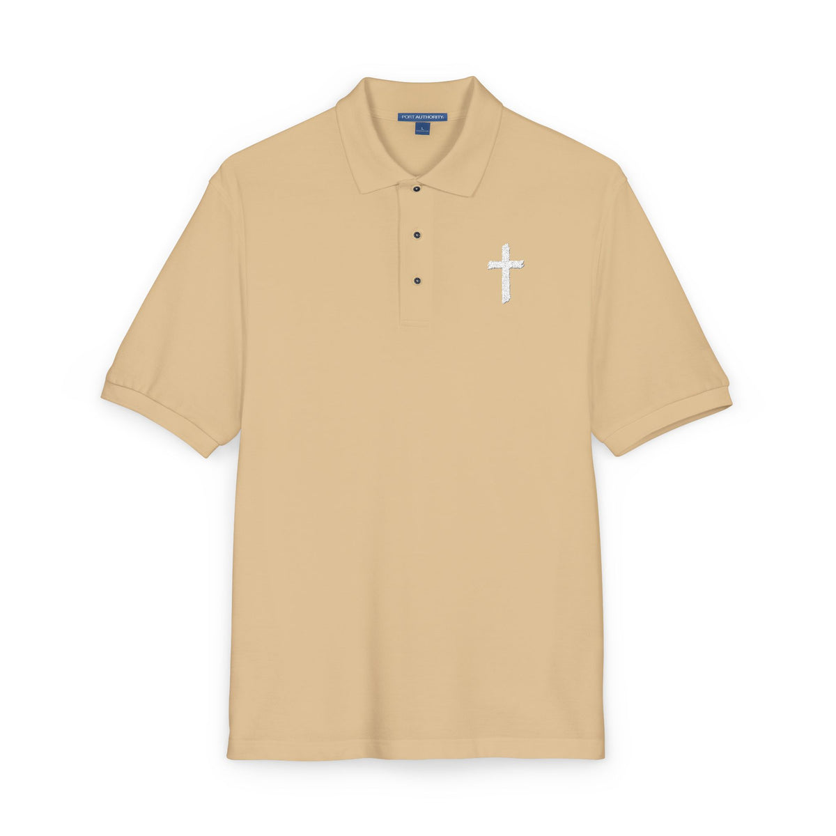 Embroidered Cross Polo Shirt