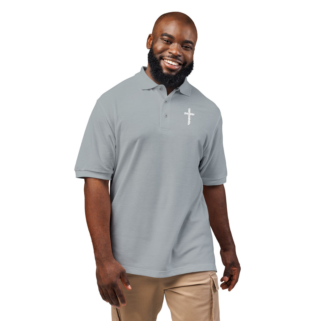 Embroidered Cross Polo Shirt