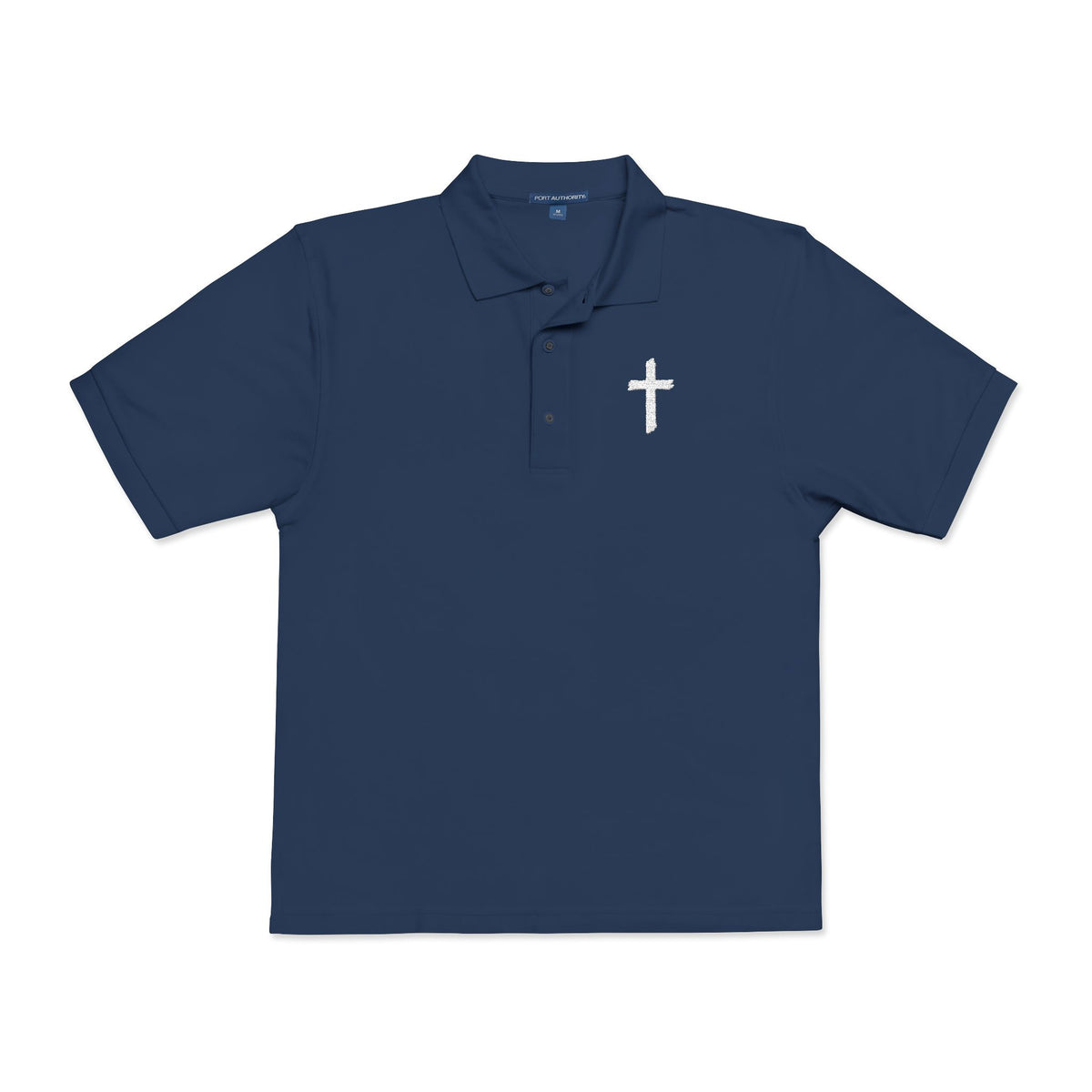Embroidered Cross Polo Shirt