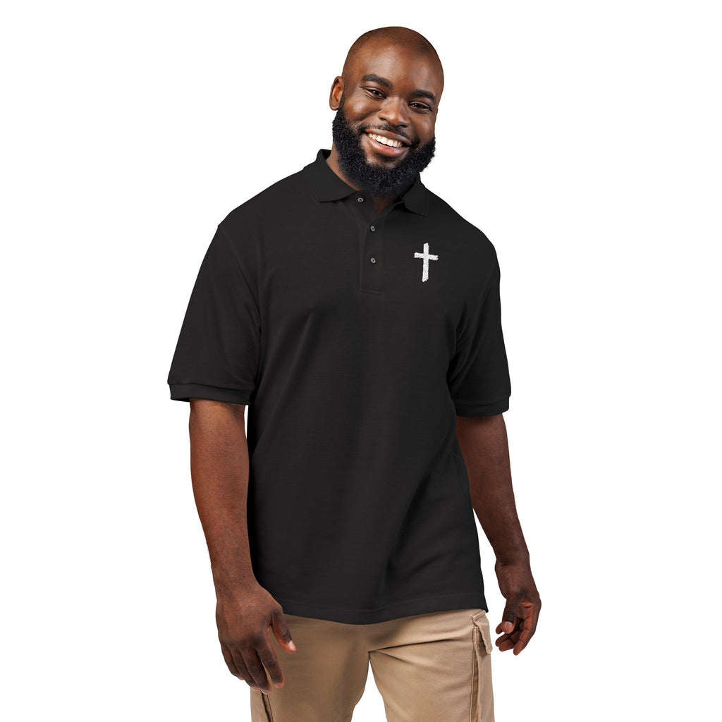 Embroidered Cross Polo Shirt