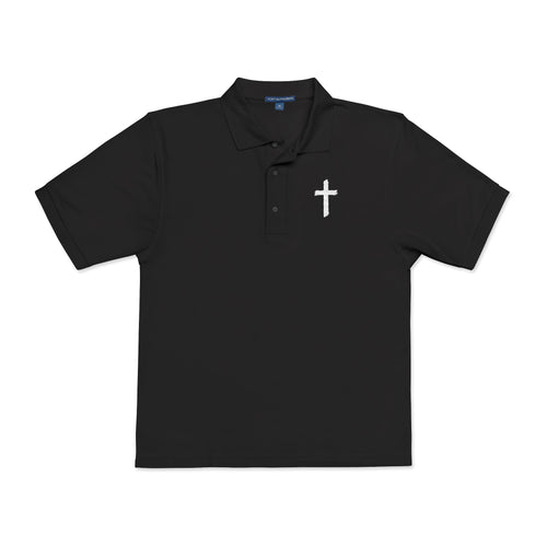 Embroidered Cross Polo Shirt