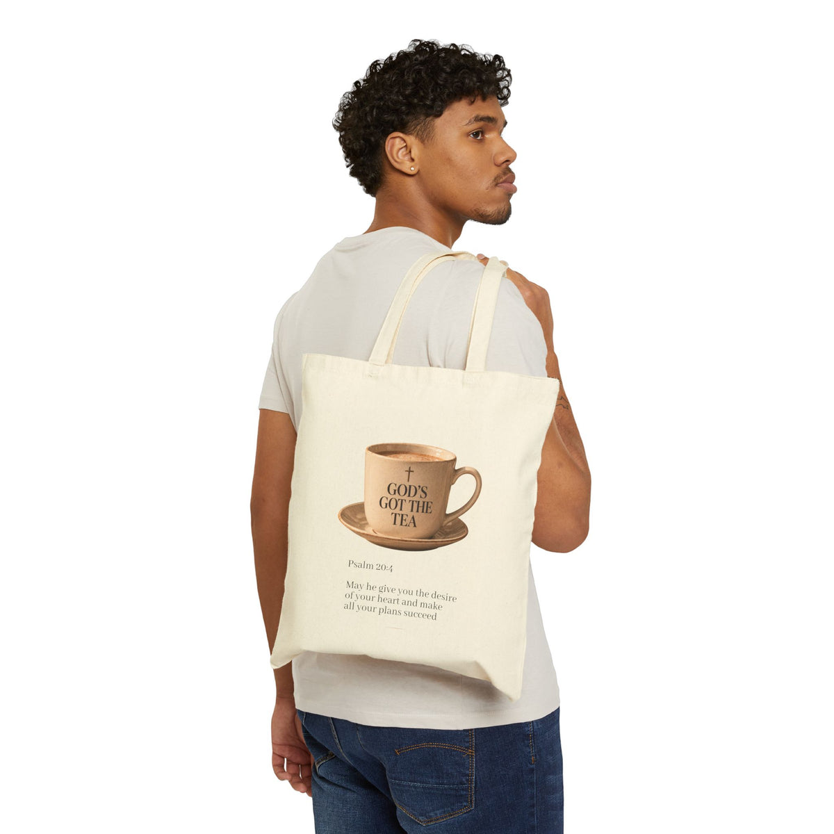 Sun Design Cotton Canvas Tote Bag | Eco-Friendly Shopping Bag, Boho Tote, Gift for Oracle Lovers, Reusable Grocery Bag