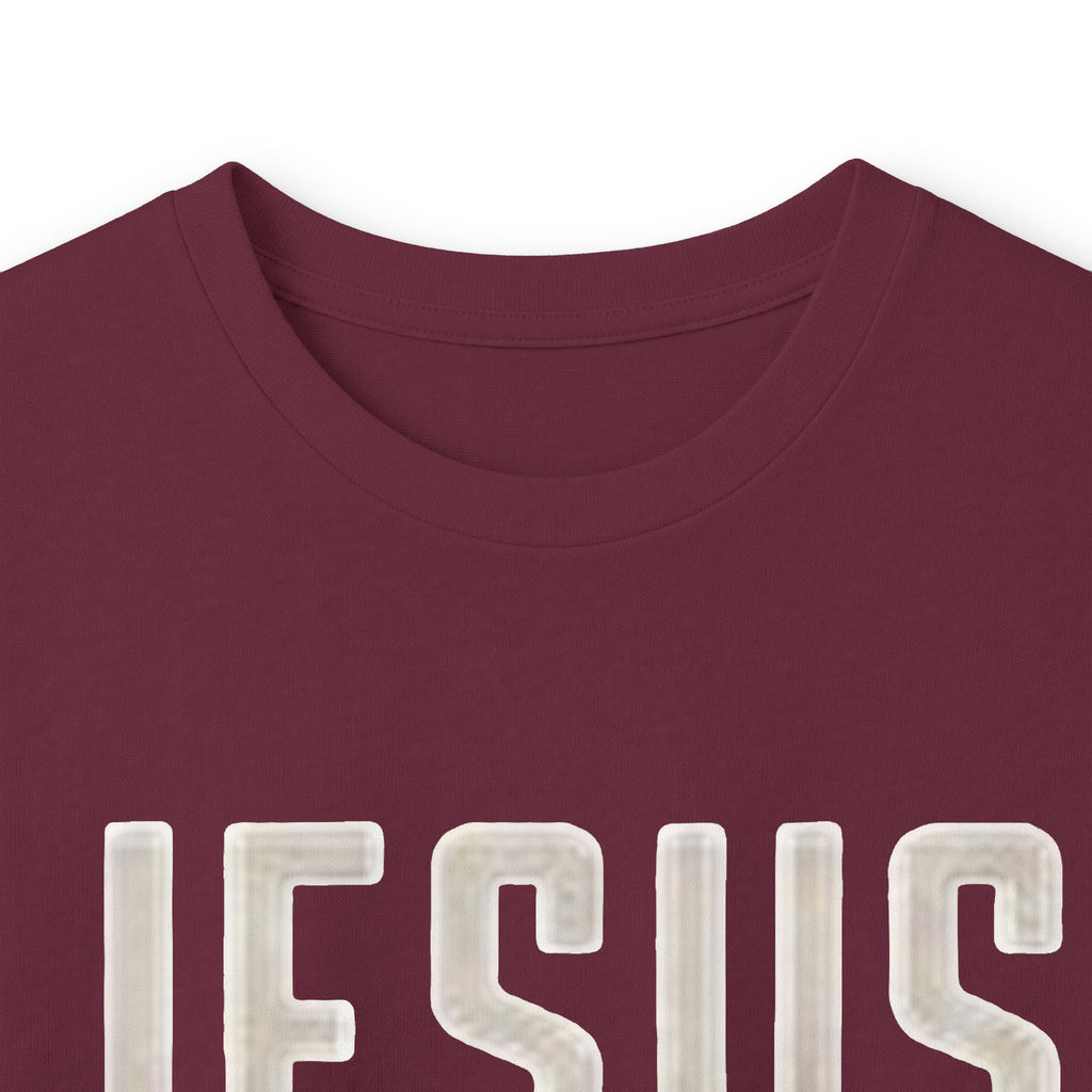 Jesus Saves Long Sleeve Tee — Romans 10:9 Christian Faith Shirt