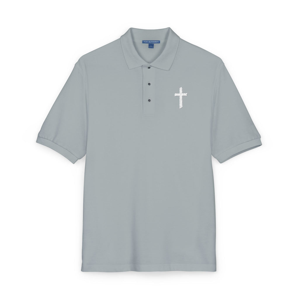 Embroidered Cross Polo Shirt