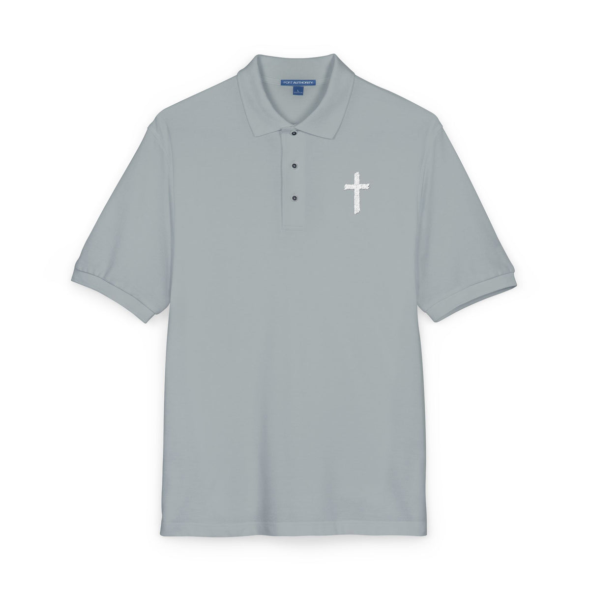 Embroidered Cross Polo Shirt