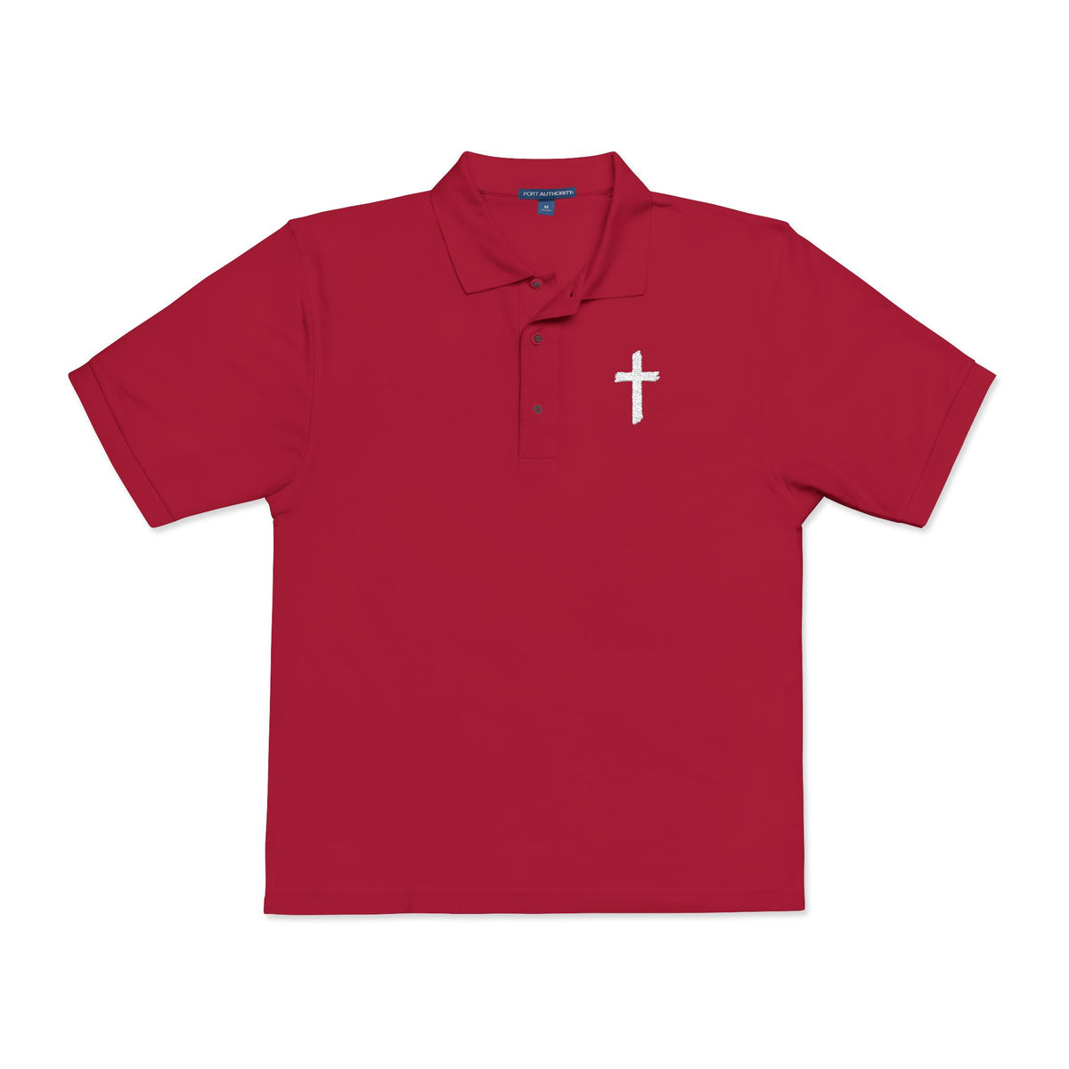 Embroidered Cross Polo Shirt