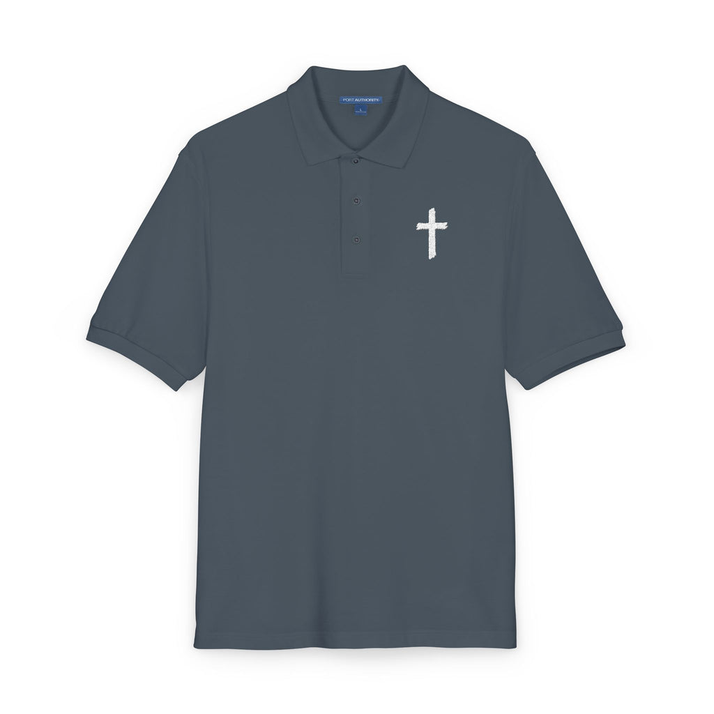 Embroidered Cross Polo Shirt