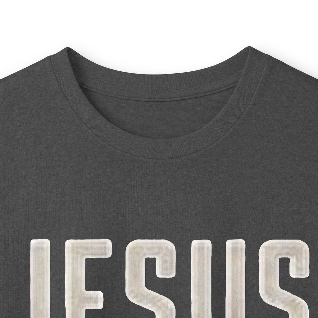 Jesus Saves Long Sleeve Tee — Romans 10:9 Christian Faith Shirt