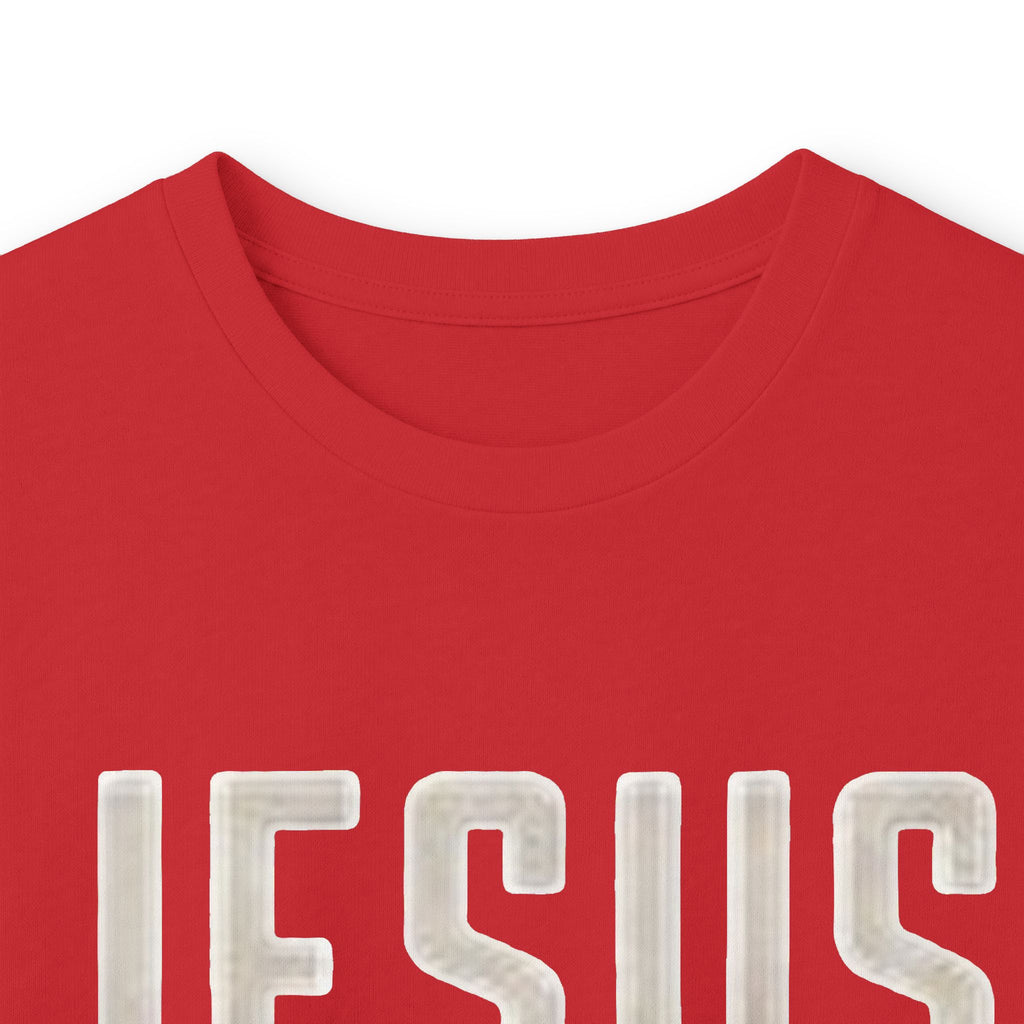 Jesus Saves Long Sleeve Tee — Romans 10:9 Christian Faith Shirt