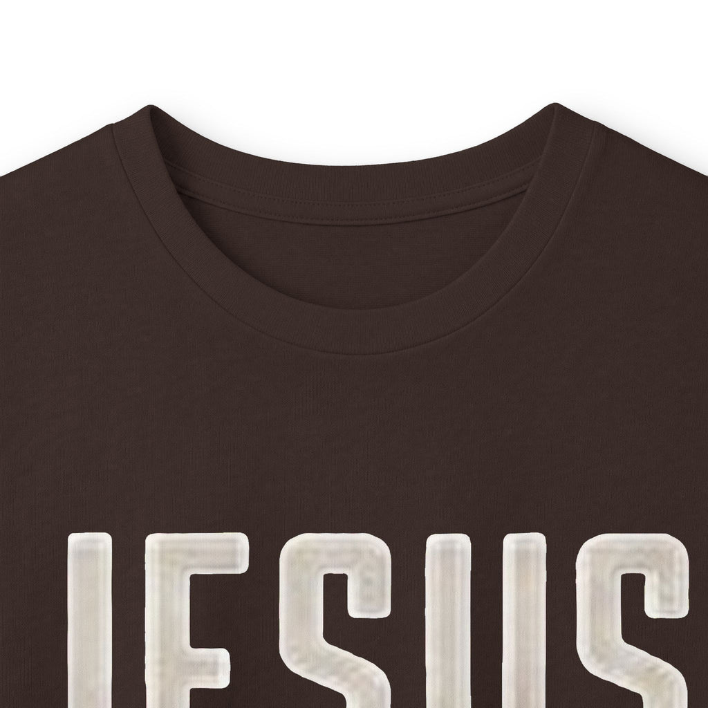 Jesus Saves Long Sleeve Tee — Romans 10:9 Christian Faith Shirt