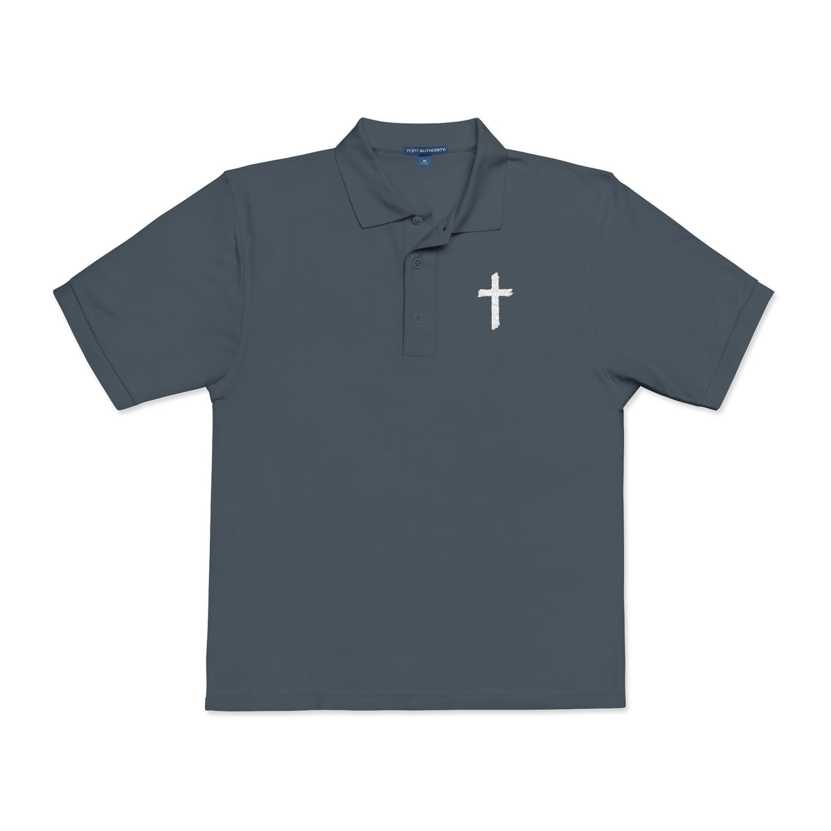 Embroidered Cross Polo Shirt